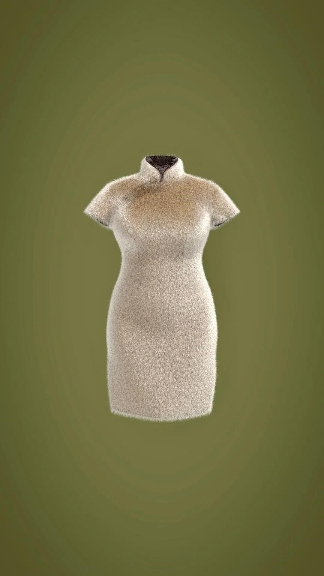 🦘 Faux-Fur Fantasy Cheongsam