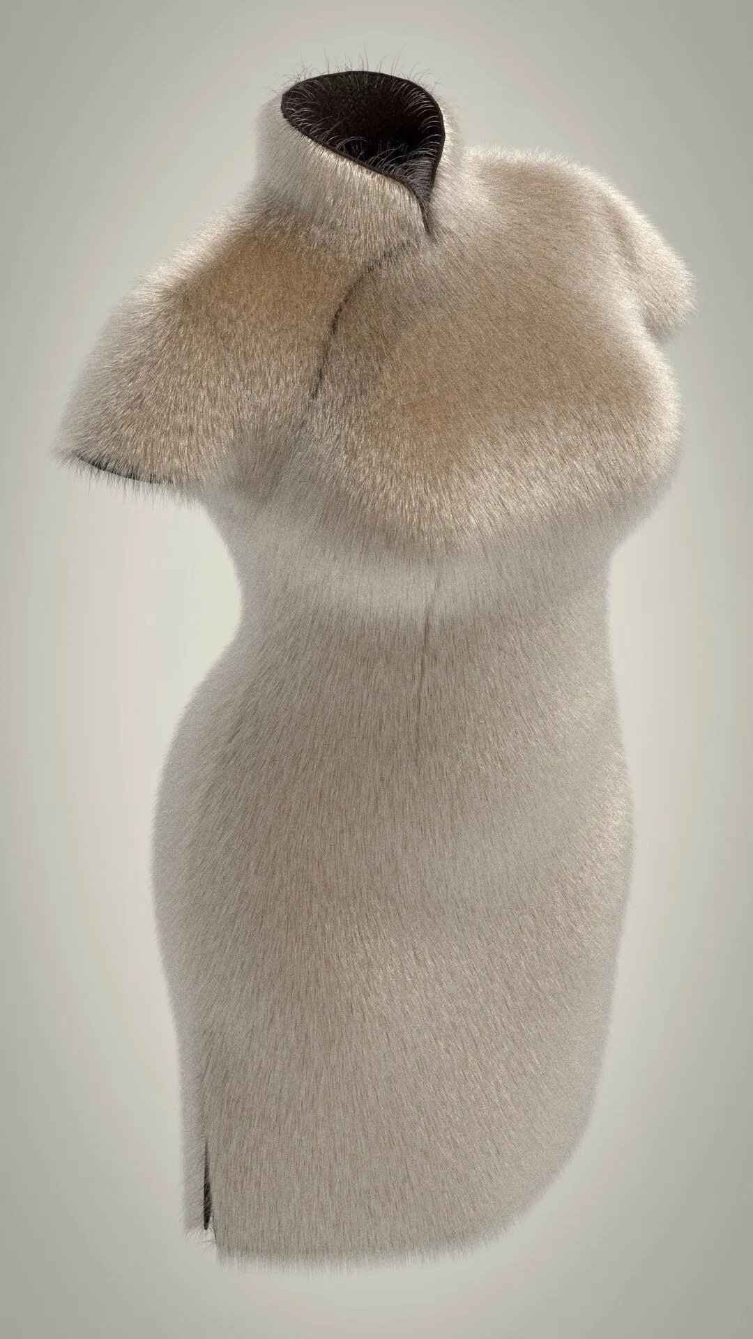 🦘 Faux-Fur Fantasy Cheongsam