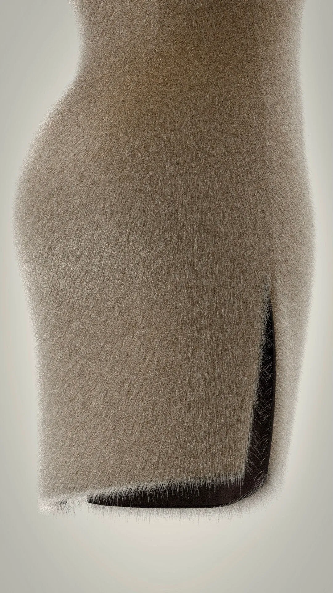🦘 Faux-Fur Fantasy Cheongsam