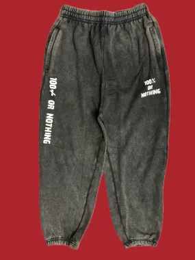 100% or Nothing Forever Hardcore Sweat Pants / Joggers [Acid Wash]