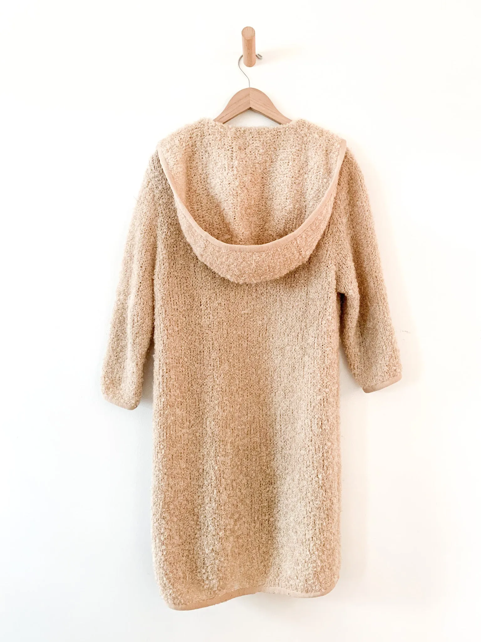1960's Cozy Hooded Knit Cardigan