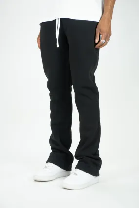 475 Fleece Stacked Sweatpants - Black