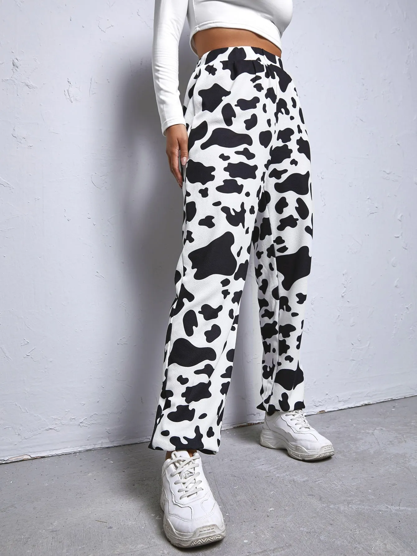 Animal High Waist Long Women Sweatpants