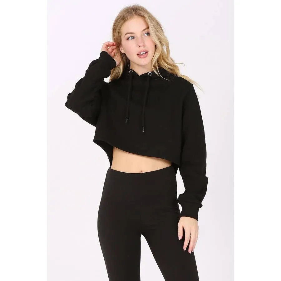 Away Game Cropped Fleece Lined Hoodie
