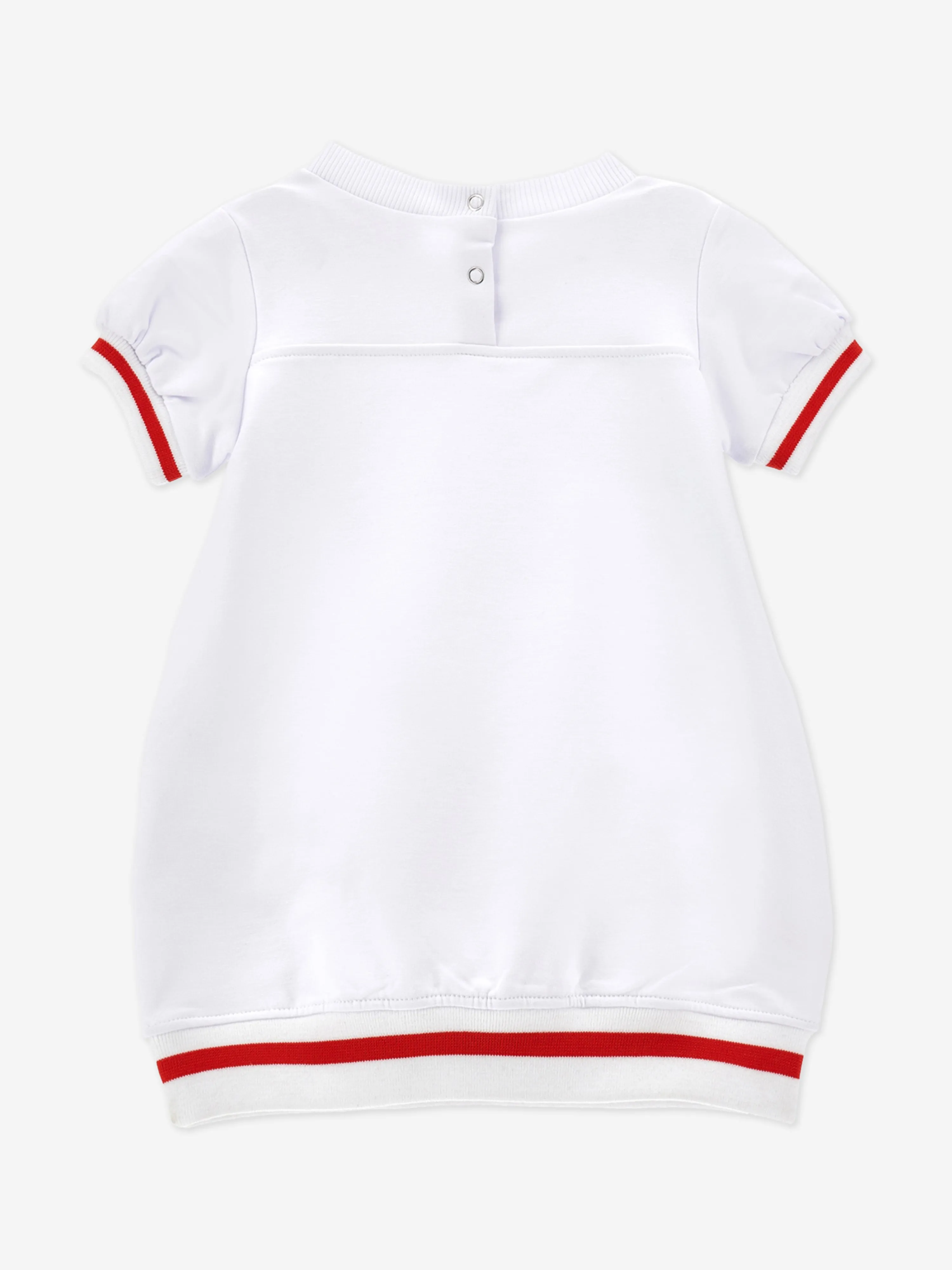 Baby Girls Sweater Dress in White