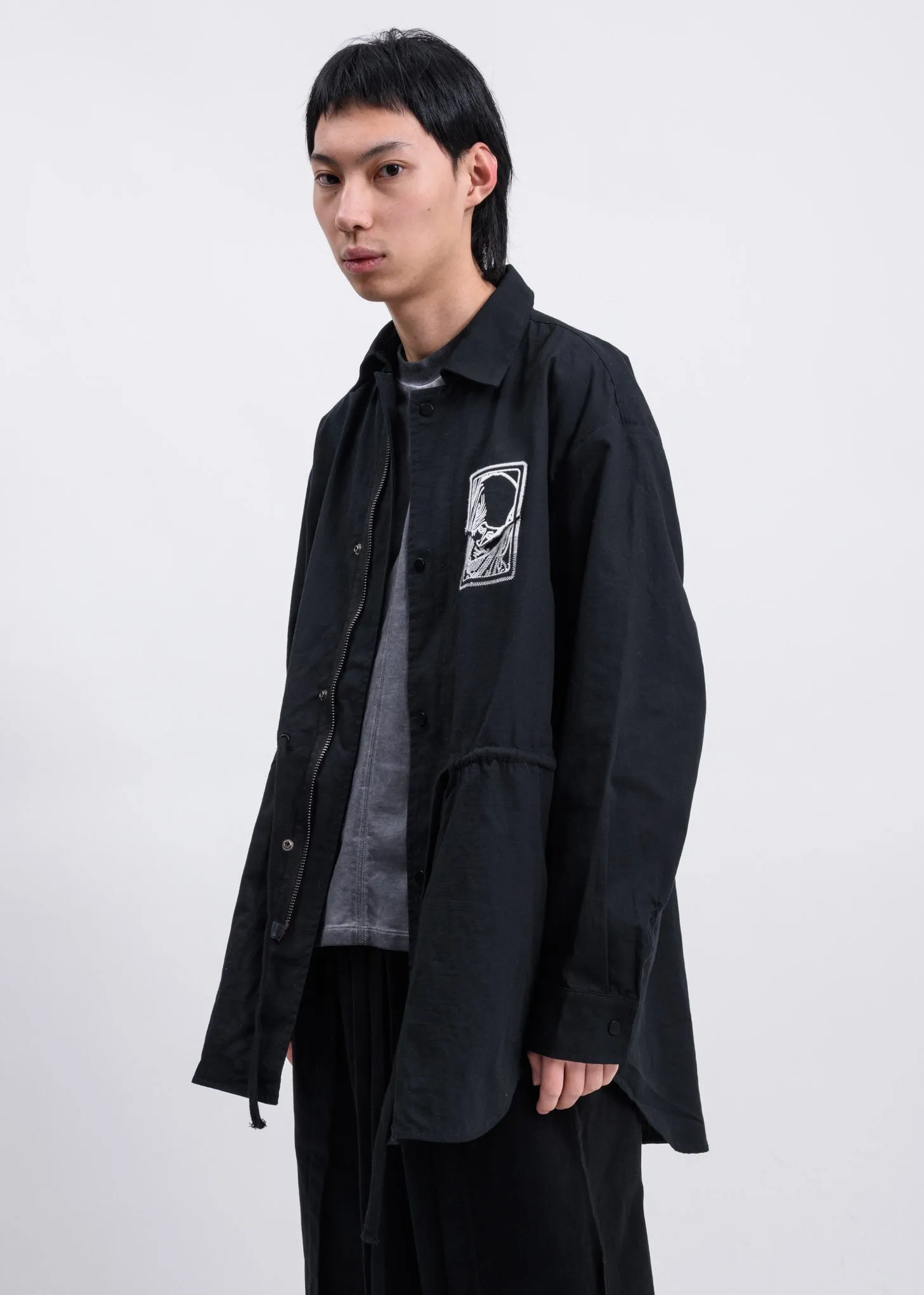 Black Removable Extended Field Jacket
