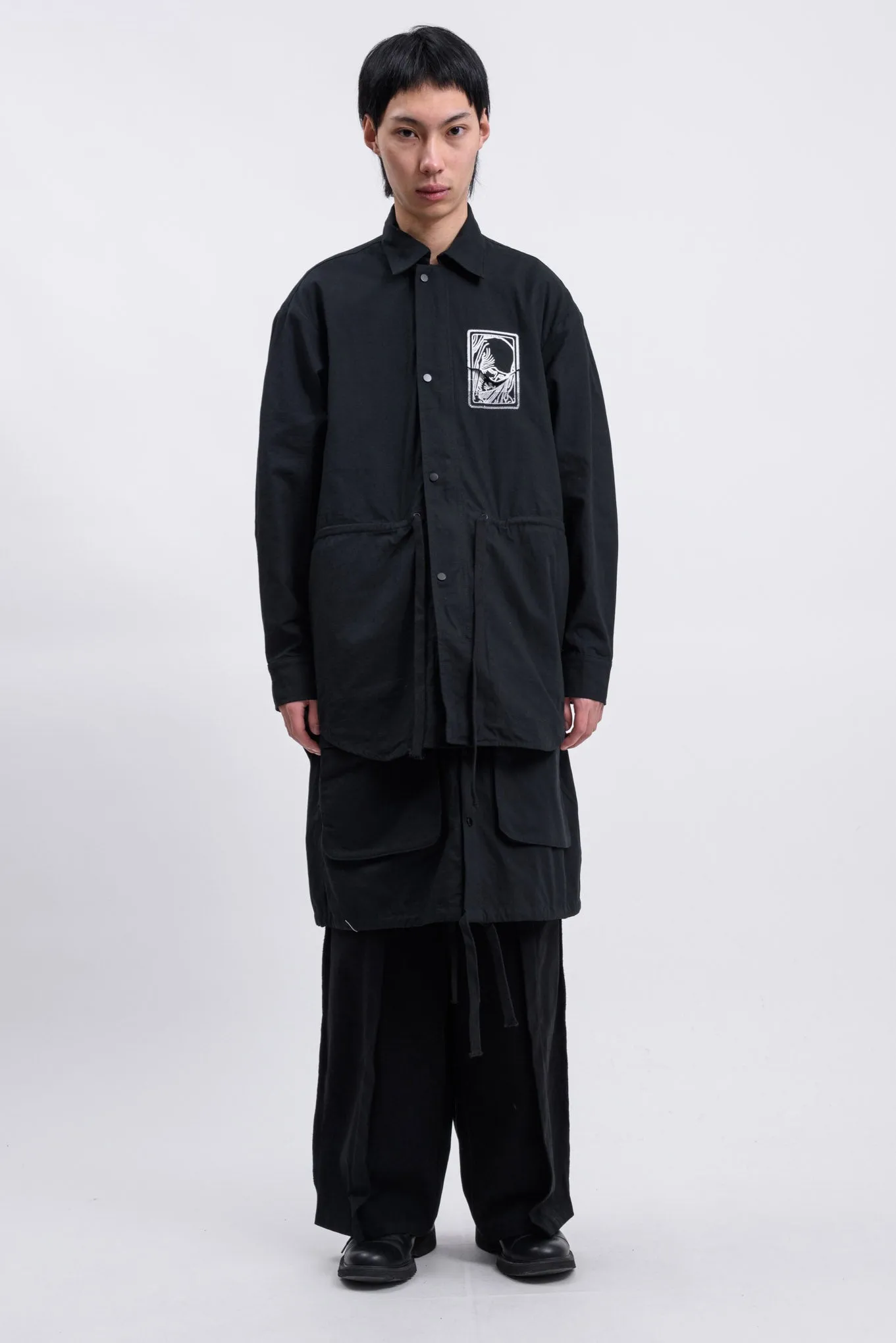 Black Removable Extended Field Jacket