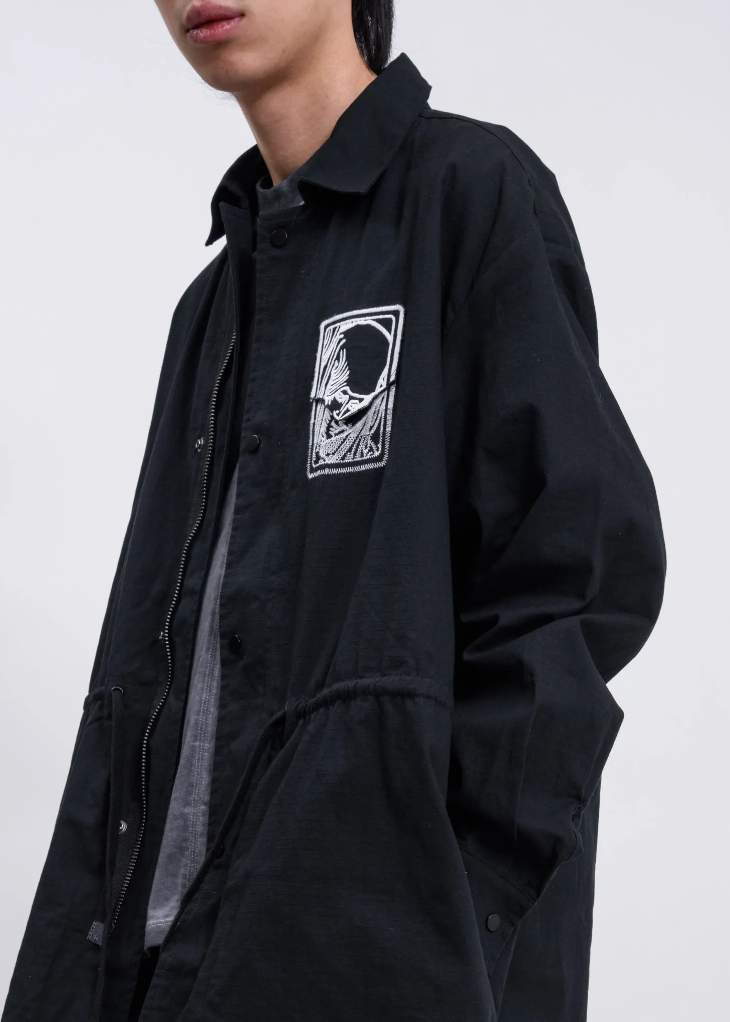 Black Removable Extended Field Jacket
