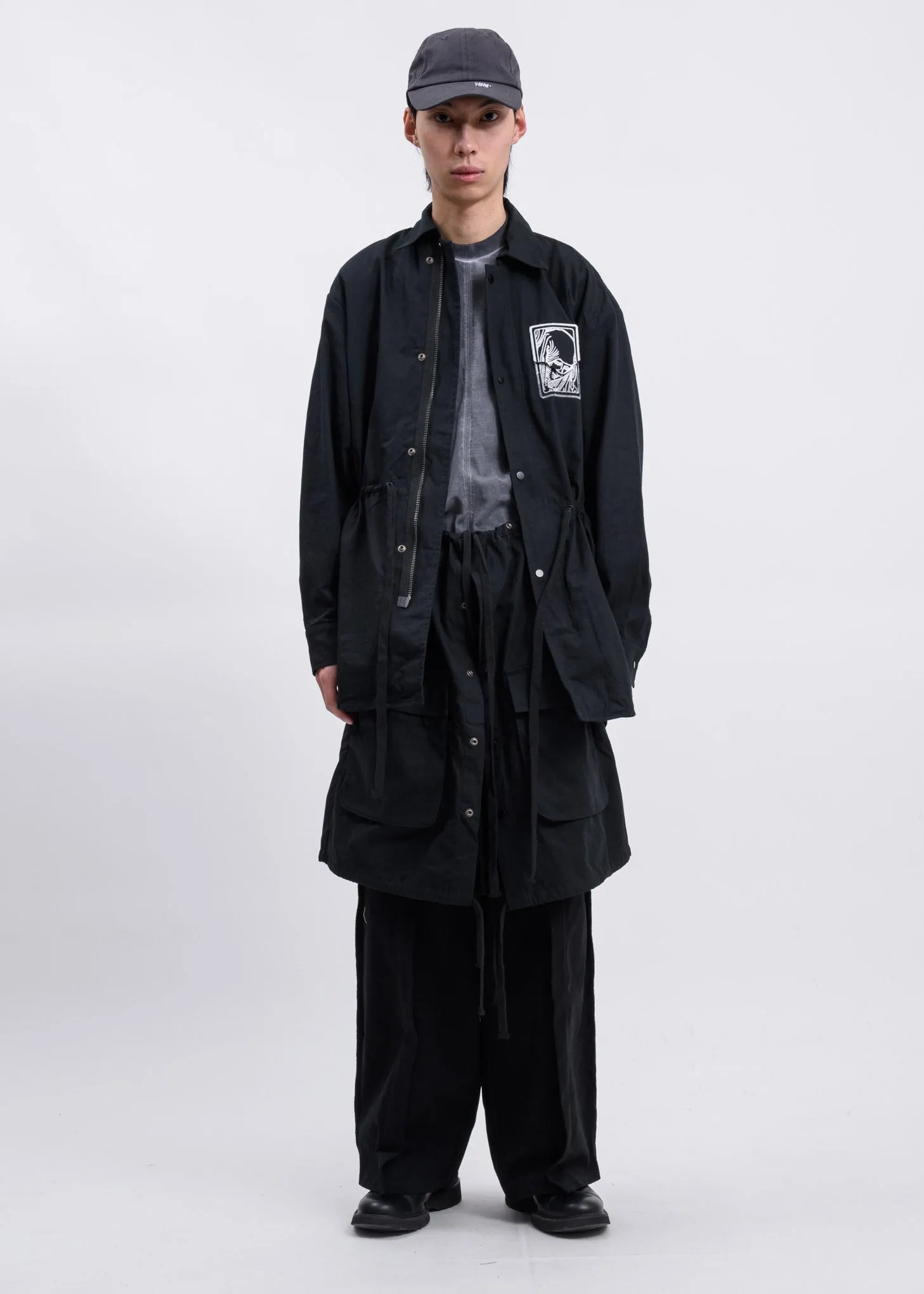 Black Removable Extended Field Jacket