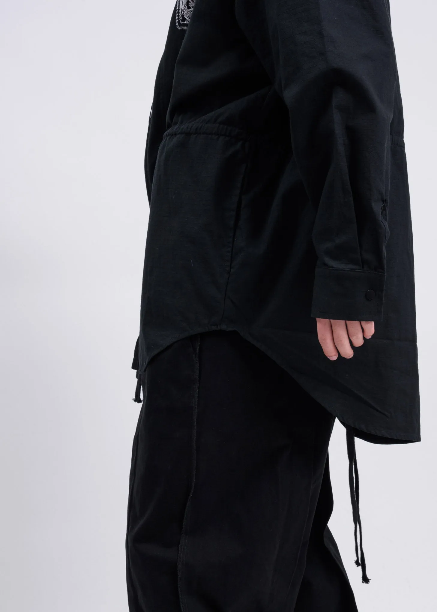 Black Removable Extended Field Jacket