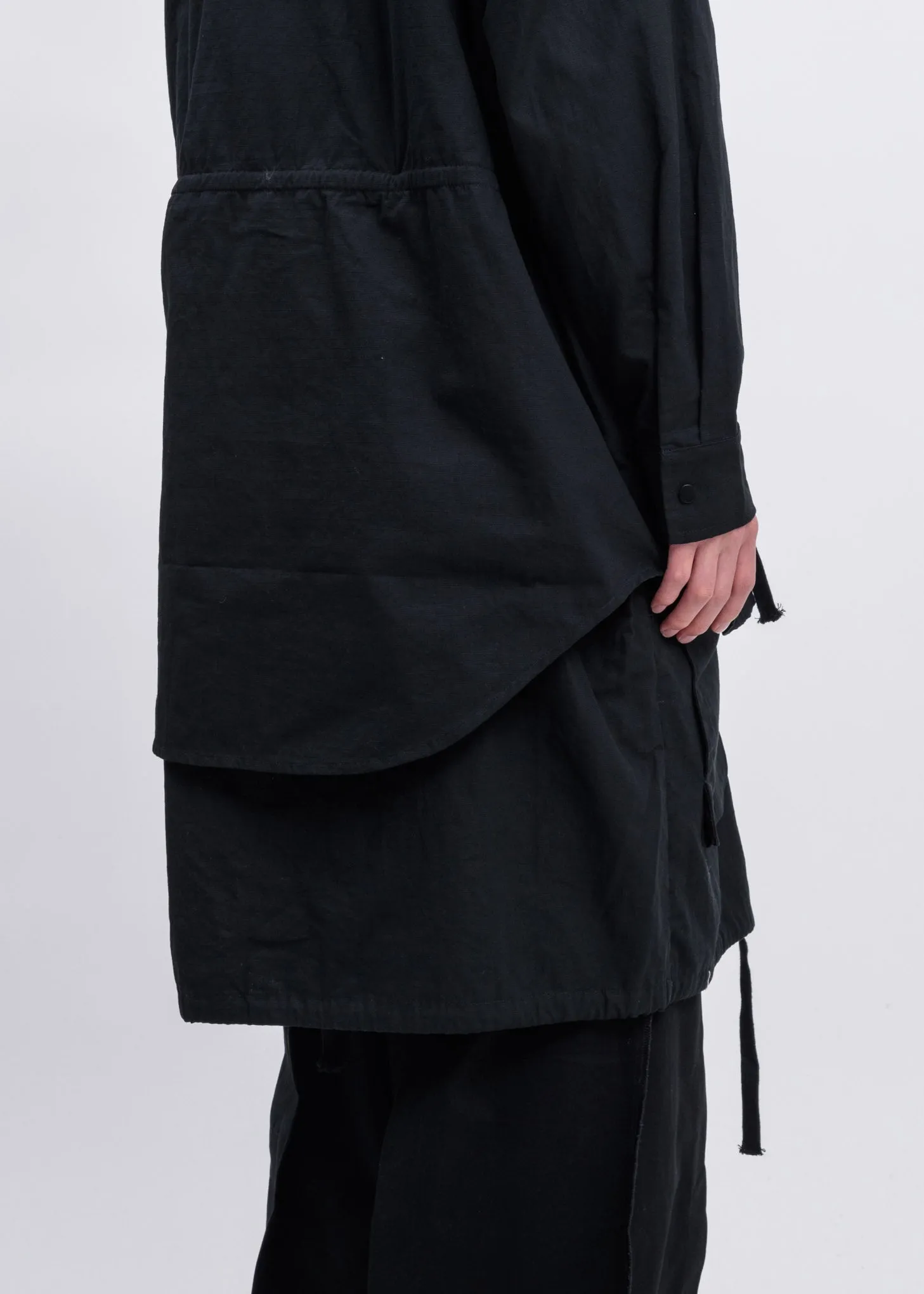 Black Removable Extended Field Jacket