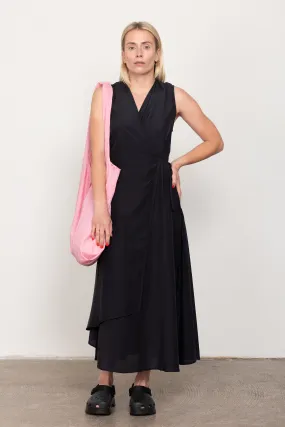 Black wrap dress