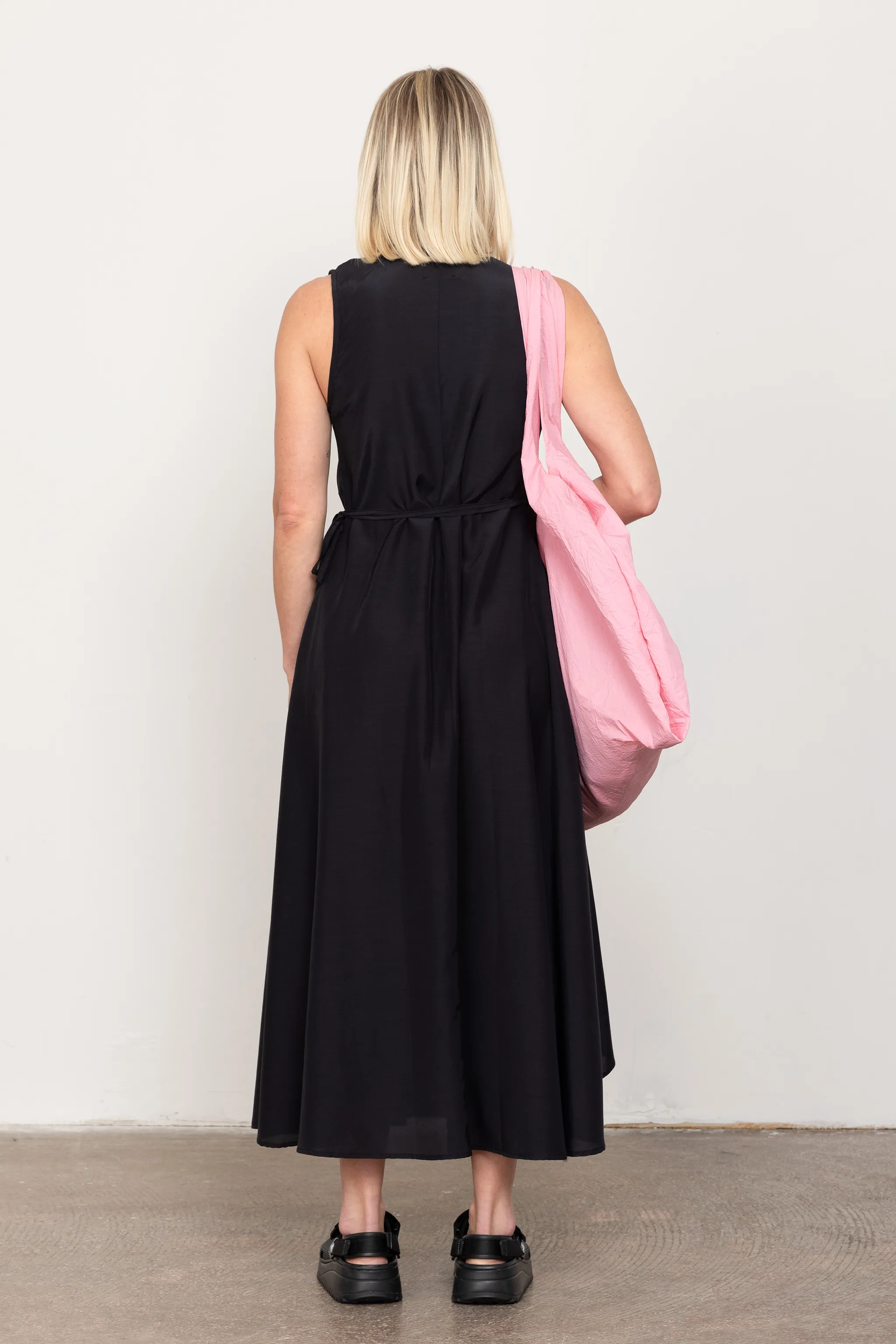 Black wrap dress
