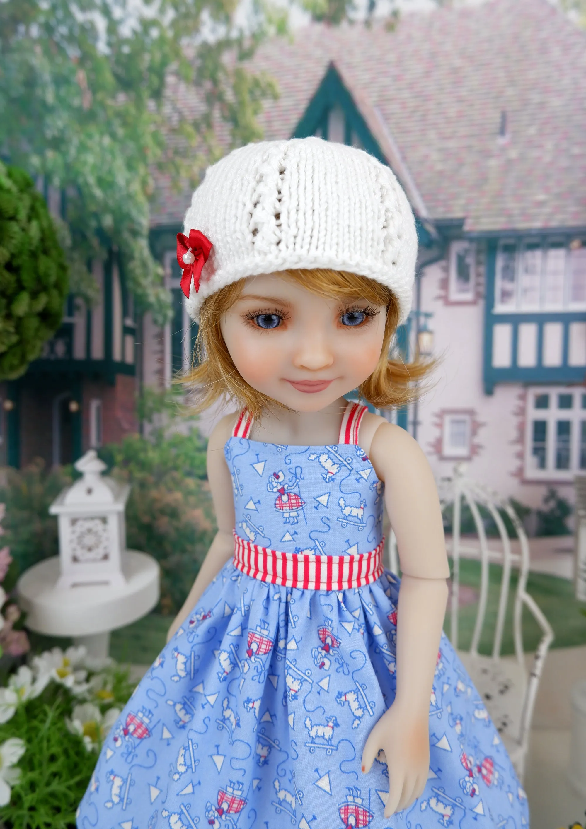 Bo Peep - dress and sweater set with shoes for Ruby Red Fashion Friends doll