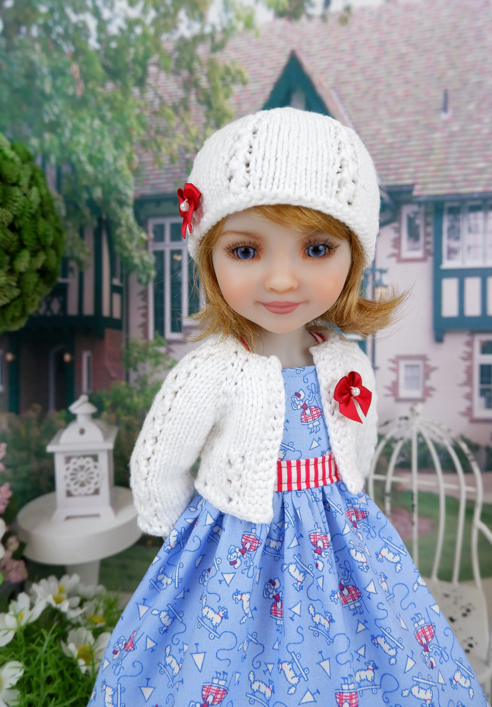 Bo Peep - dress and sweater set with shoes for Ruby Red Fashion Friends doll