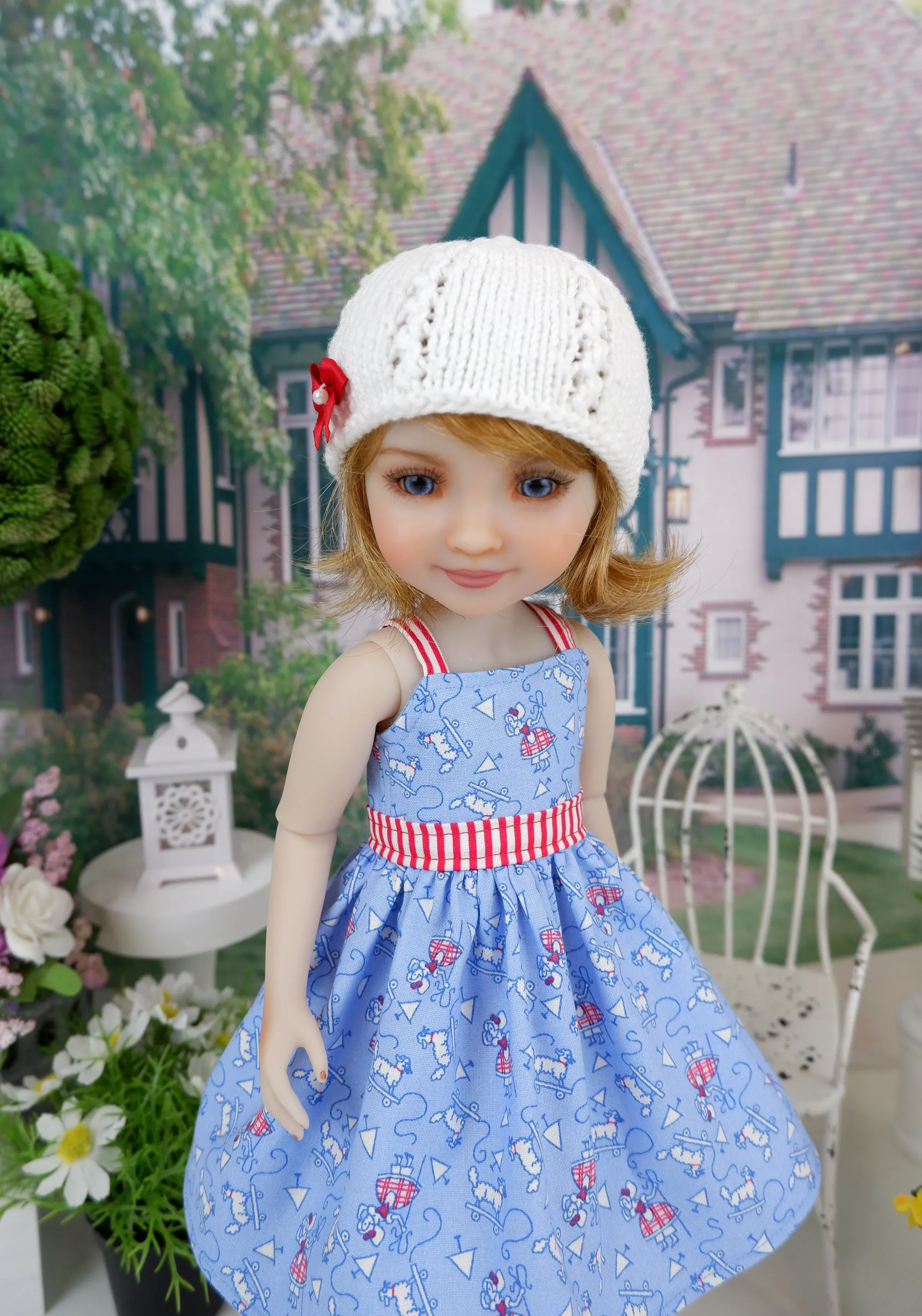 Bo Peep - dress and sweater set with shoes for Ruby Red Fashion Friends doll