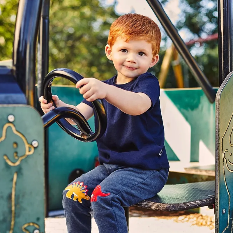 Boys Dinosaur Accented Sweatpants