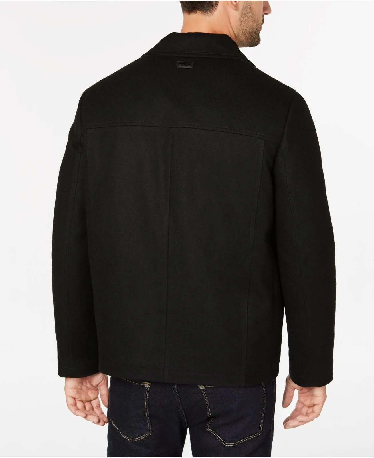 Calvin Klein Men's Wool Hipster Jacket Coat Grey 2XL