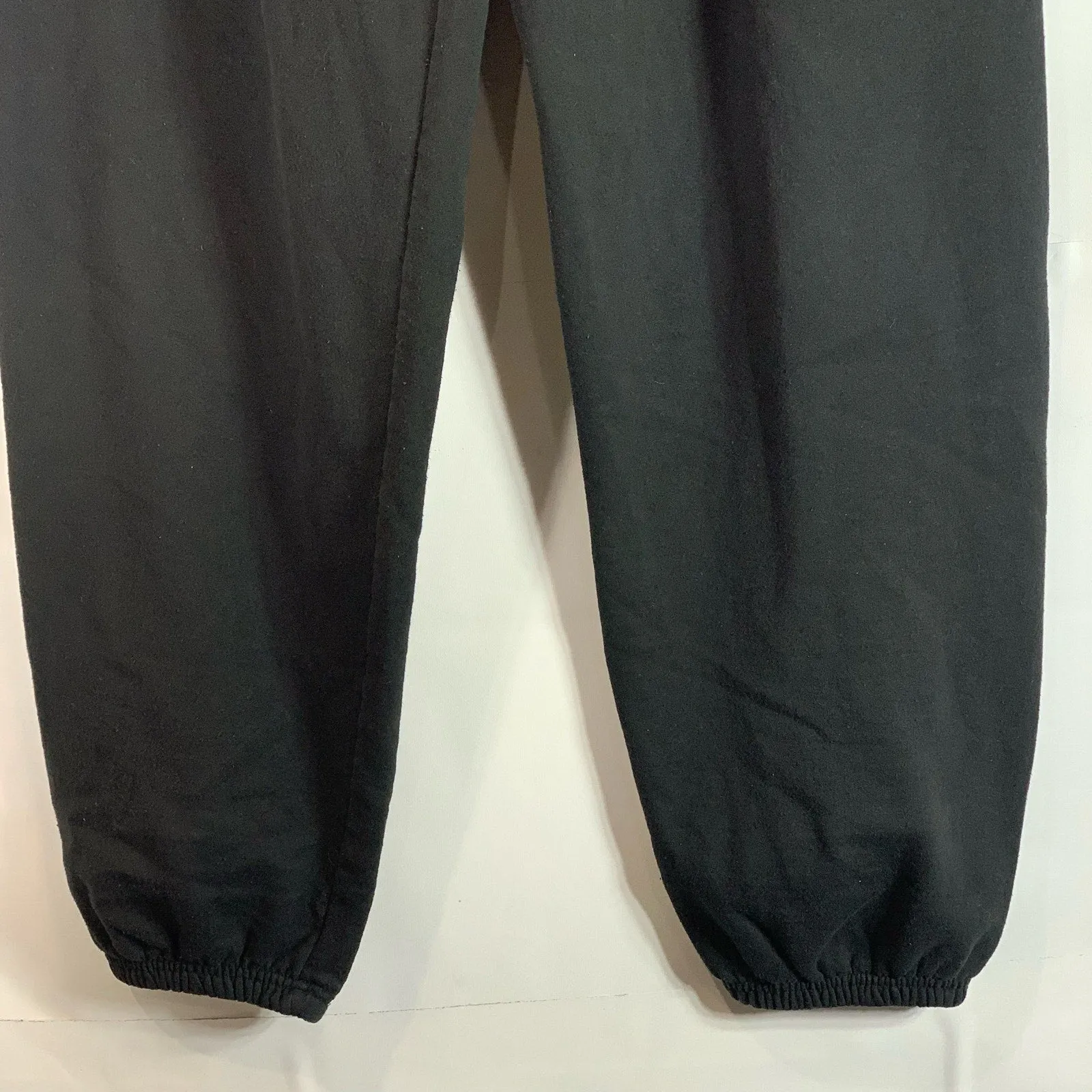 CHAMPION Authentic Men's Solid Black Eco Elastic Waist Pull-On Sweat Pants SZ L