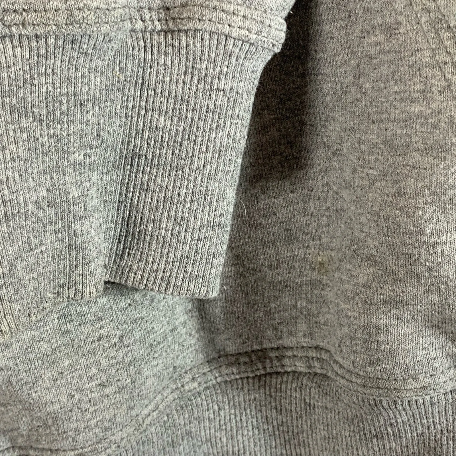 CHAMPION Men's Gray Powerblend C Logo Regular-Fit Pullover Hoodie SZ L