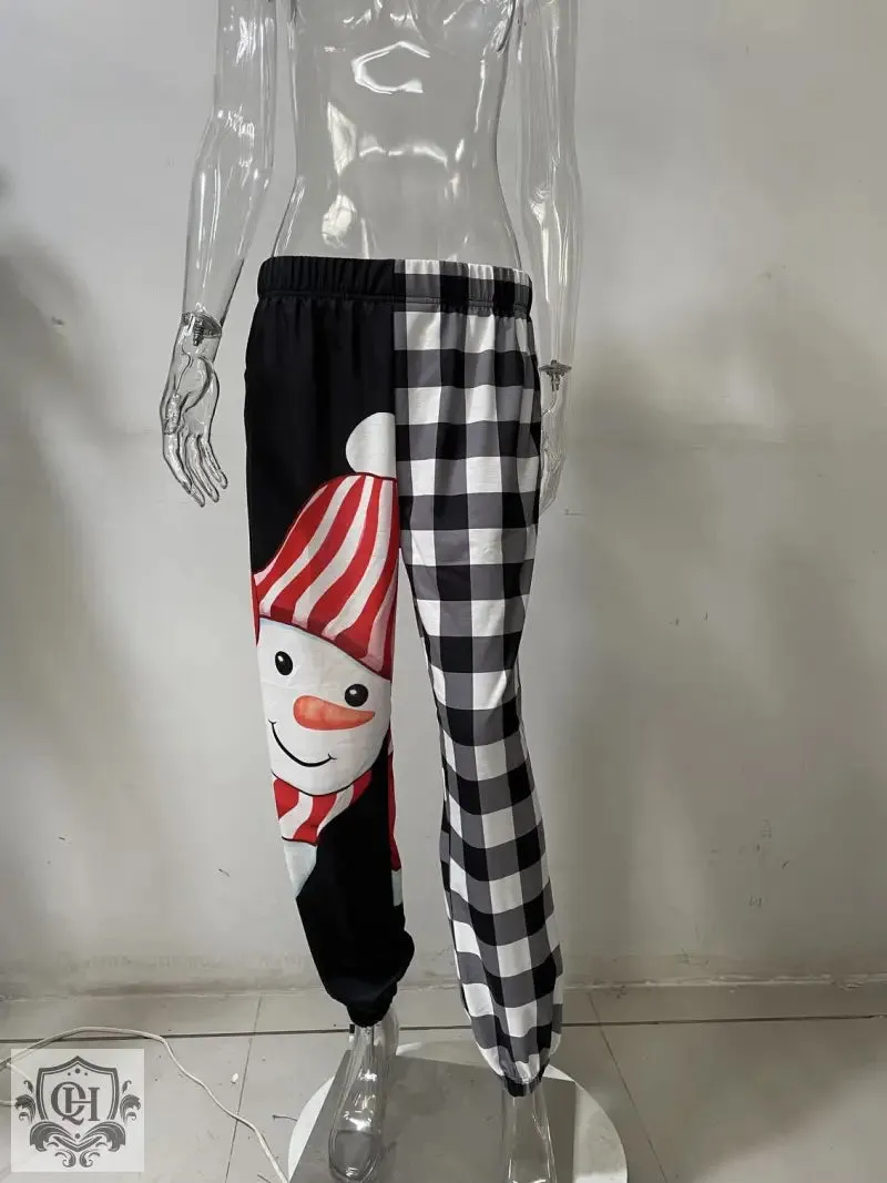 Christmas Printing Harem Pants