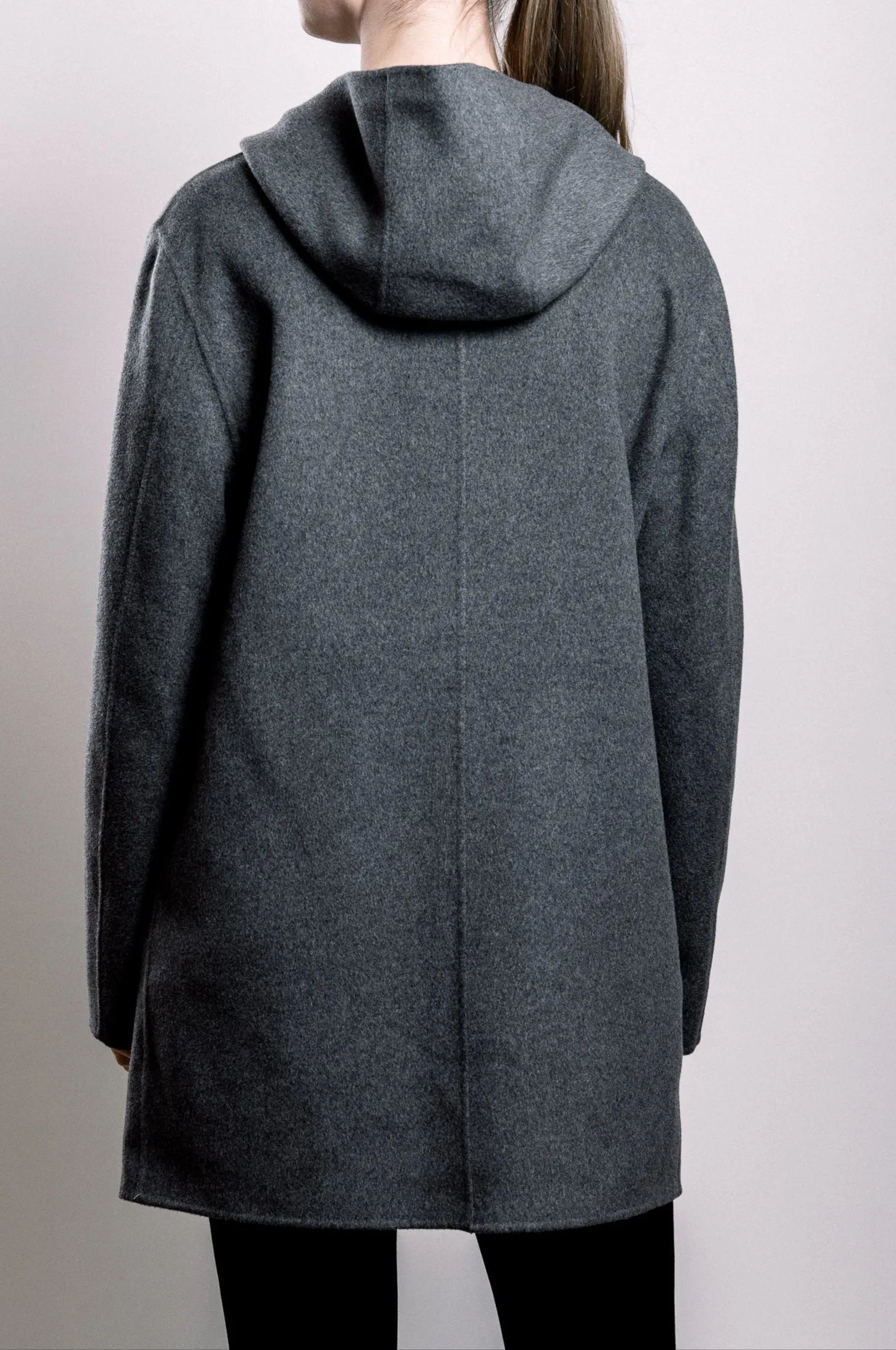 Demi-Couture Hooded Coat - Grey