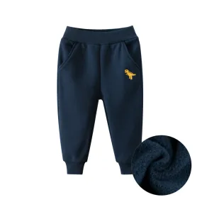 Dinosaur Embroidered Sweatpants