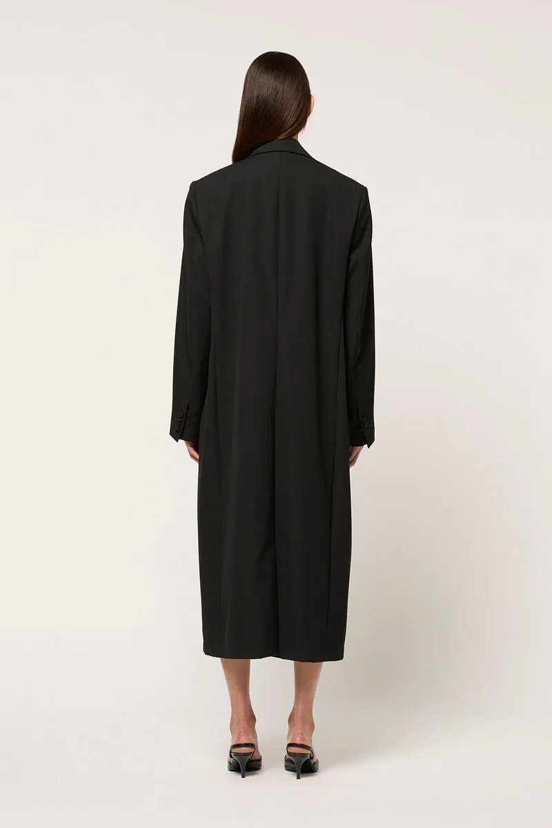 DOUBLE BREASTED OVERSIZED WOOL COAT