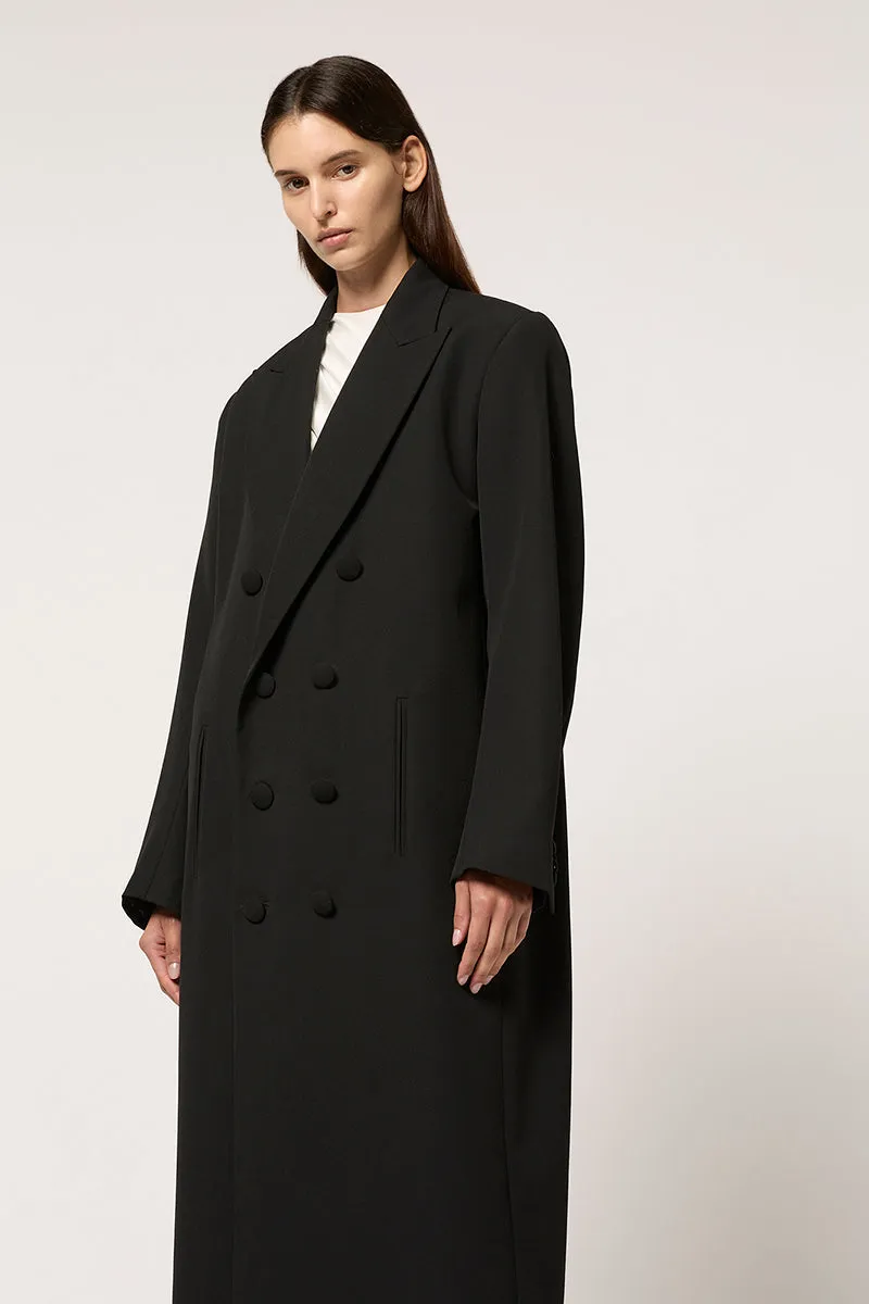 DOUBLE BREASTED OVERSIZED WOOL COAT
