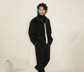 Double-Faced Wool Short Coat