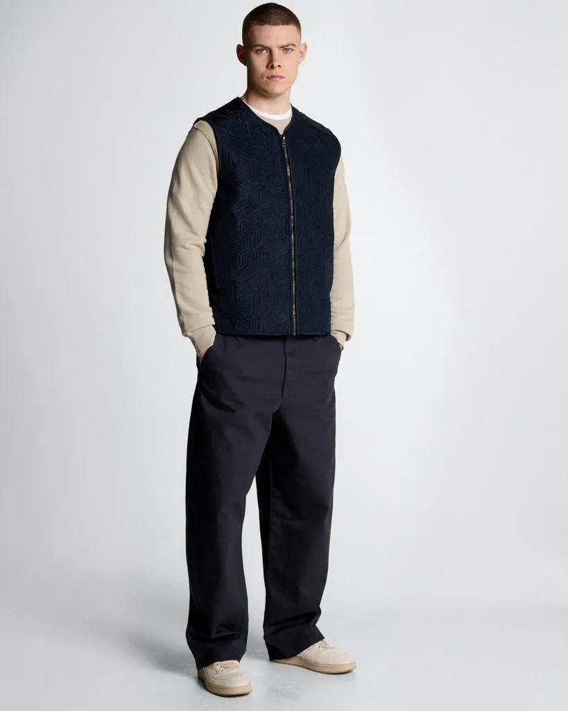 Emblem Quilted Gilet