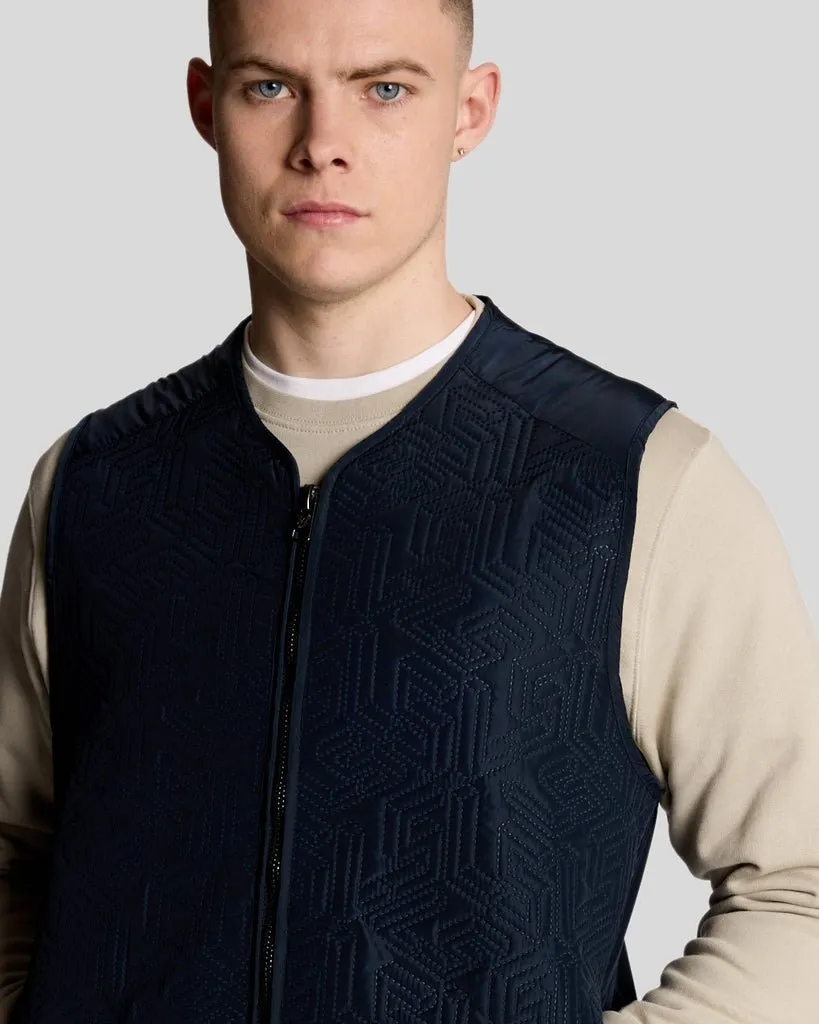 Emblem Quilted Gilet