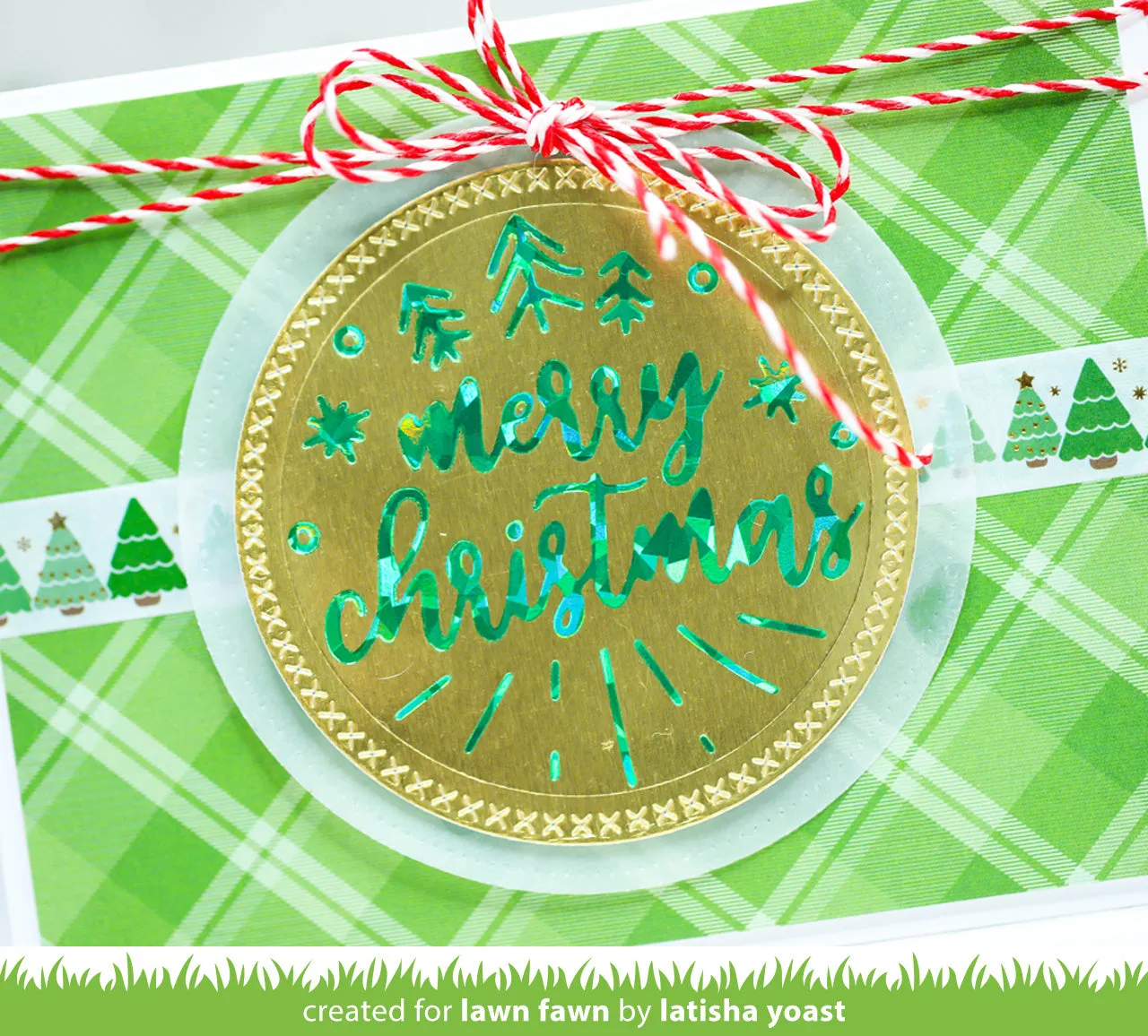 foiled sentiments: merry christmas
