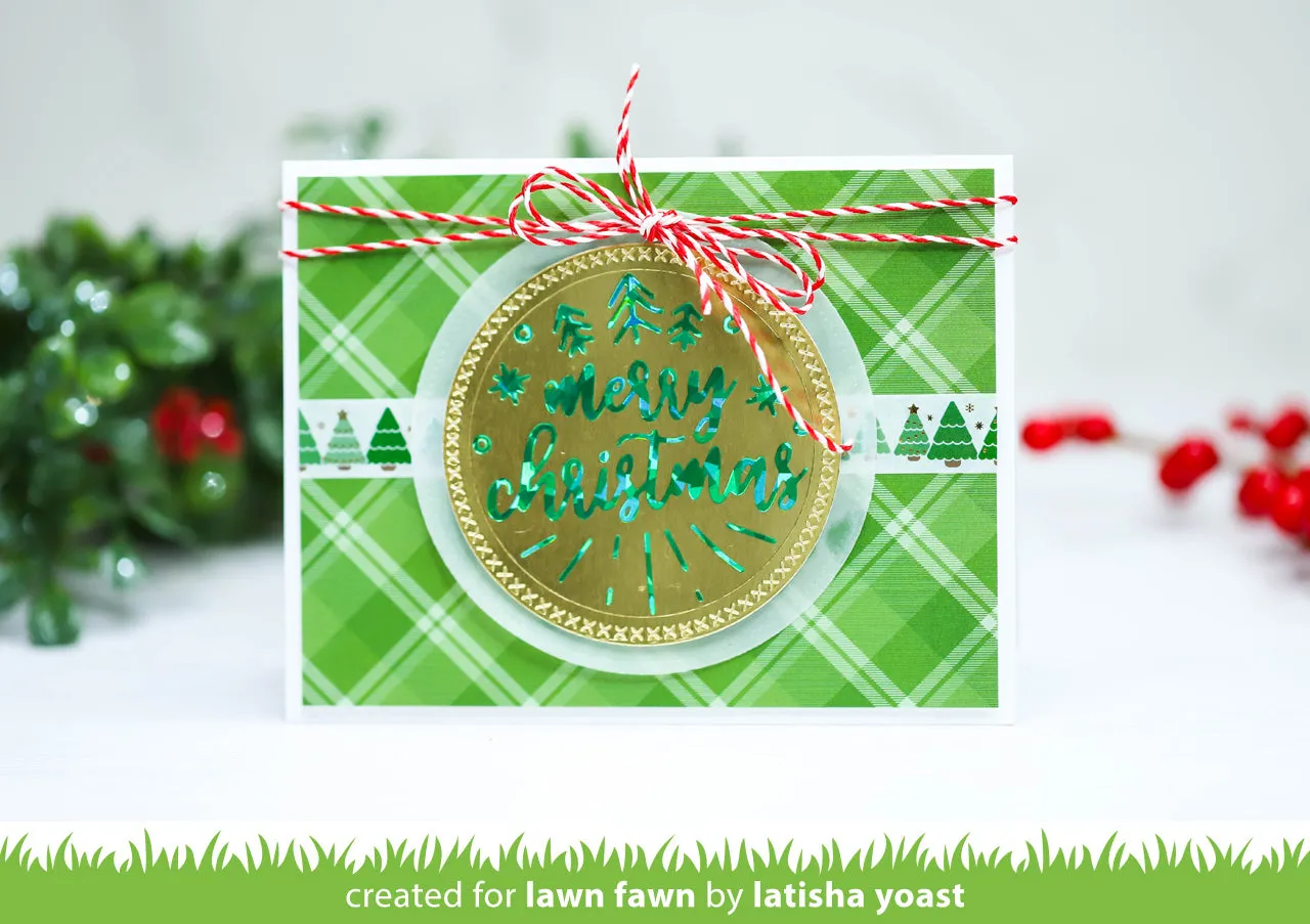 foiled sentiments: merry christmas