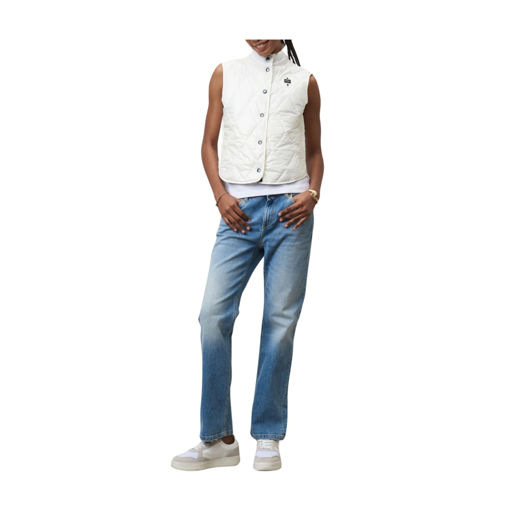 Gilet Donna Trapuntato modello Addison a Rombi
