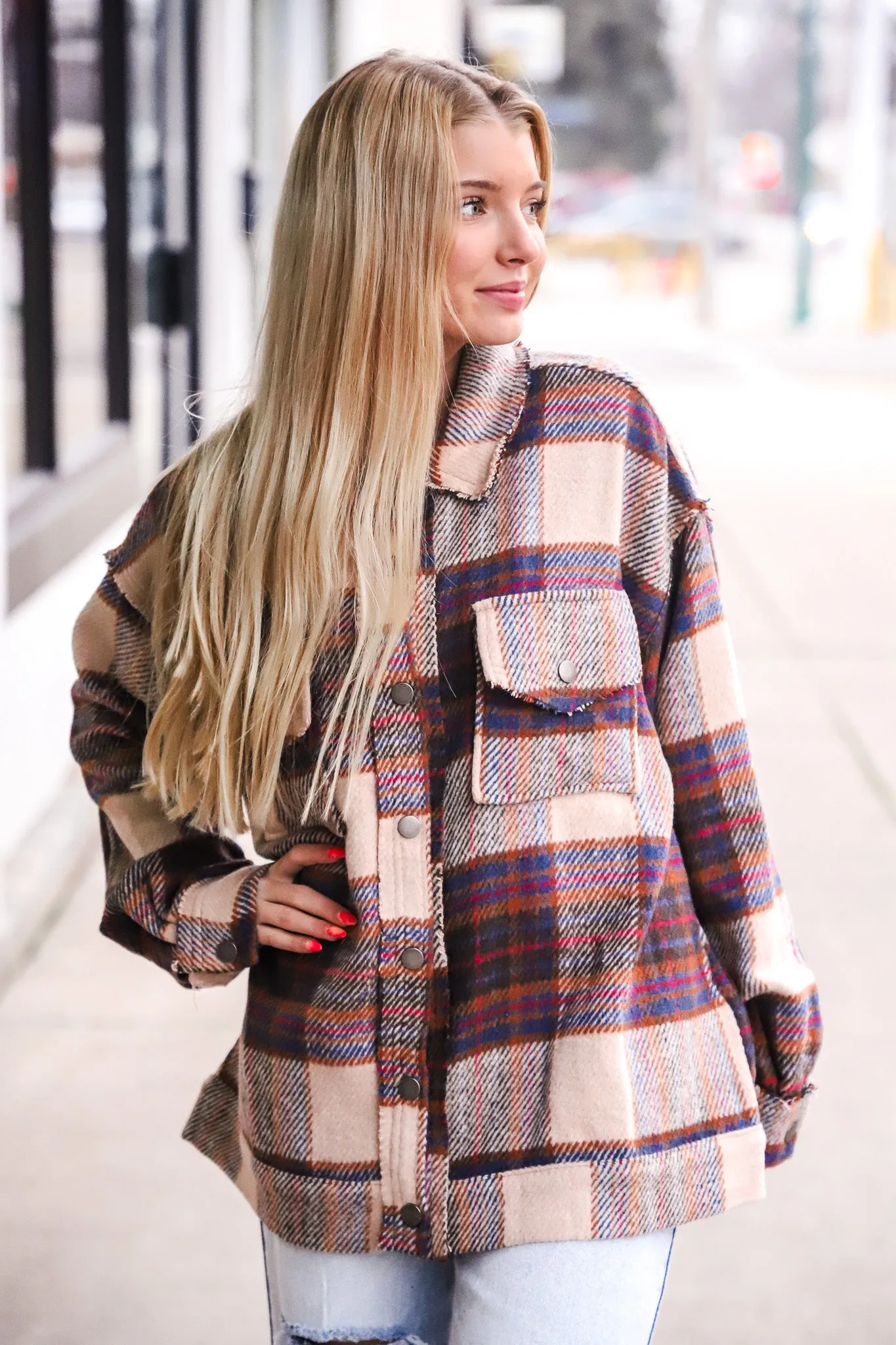 Go Your Own Way Plaid Shacket