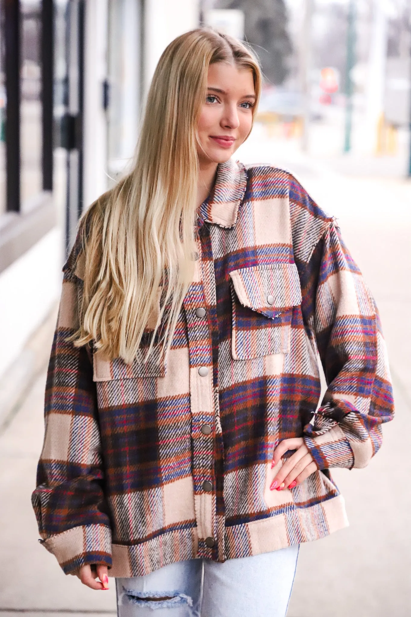 Go Your Own Way Plaid Shacket