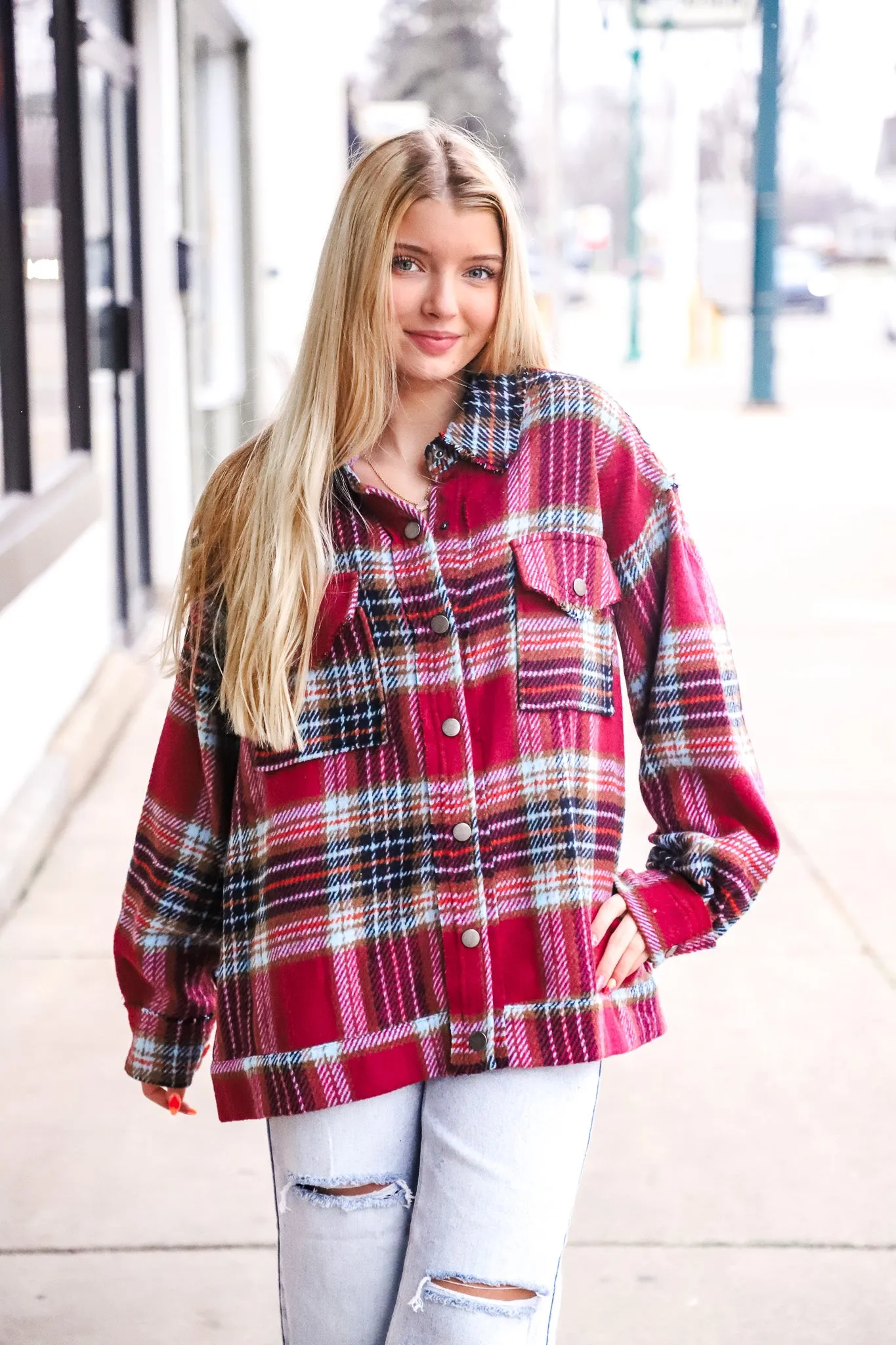 Go Your Own Way Plaid Shacket