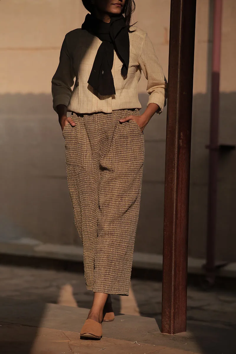 Handwoven Desi wool Checks pant