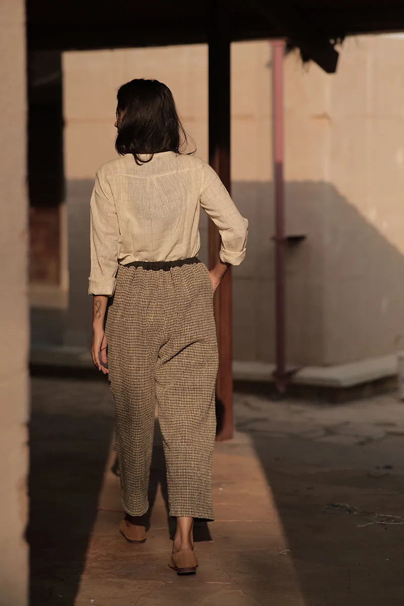 Handwoven Desi wool Checks pant