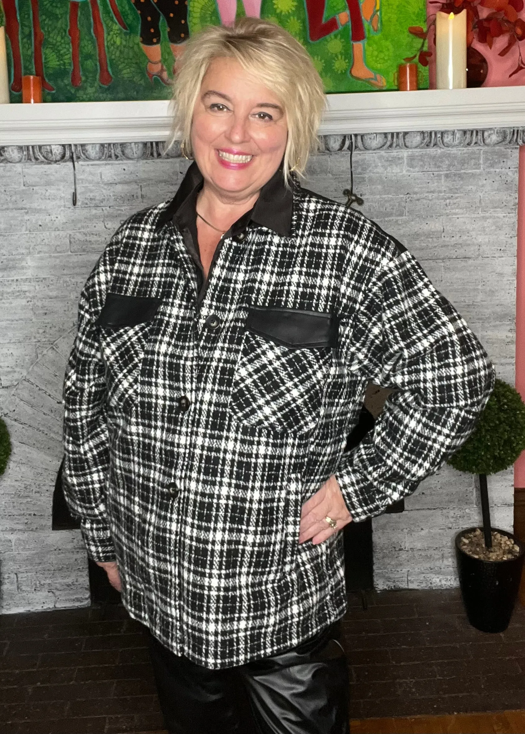 Hit The Streets Plaid Shacket