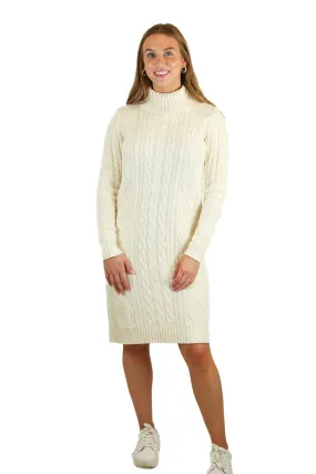 Hope & Henry Ivory Cable Knit Sweater Dress NWT (2; Retail $50)