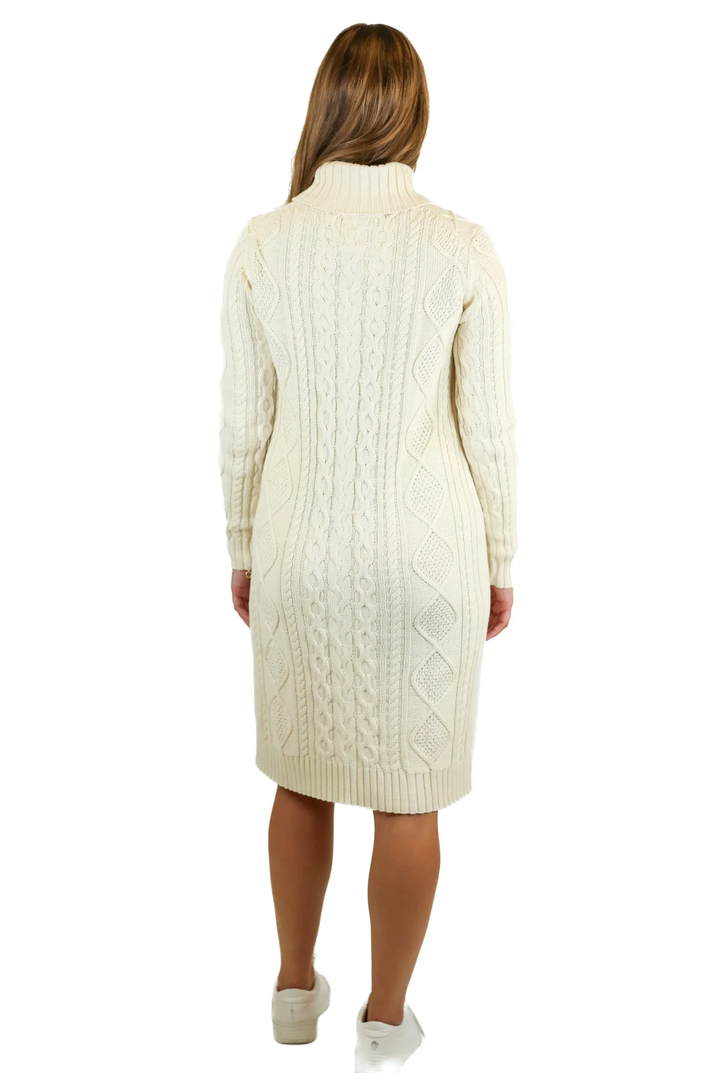 Hope & Henry Ivory Cable Knit Sweater Dress NWT (2; Retail $50)