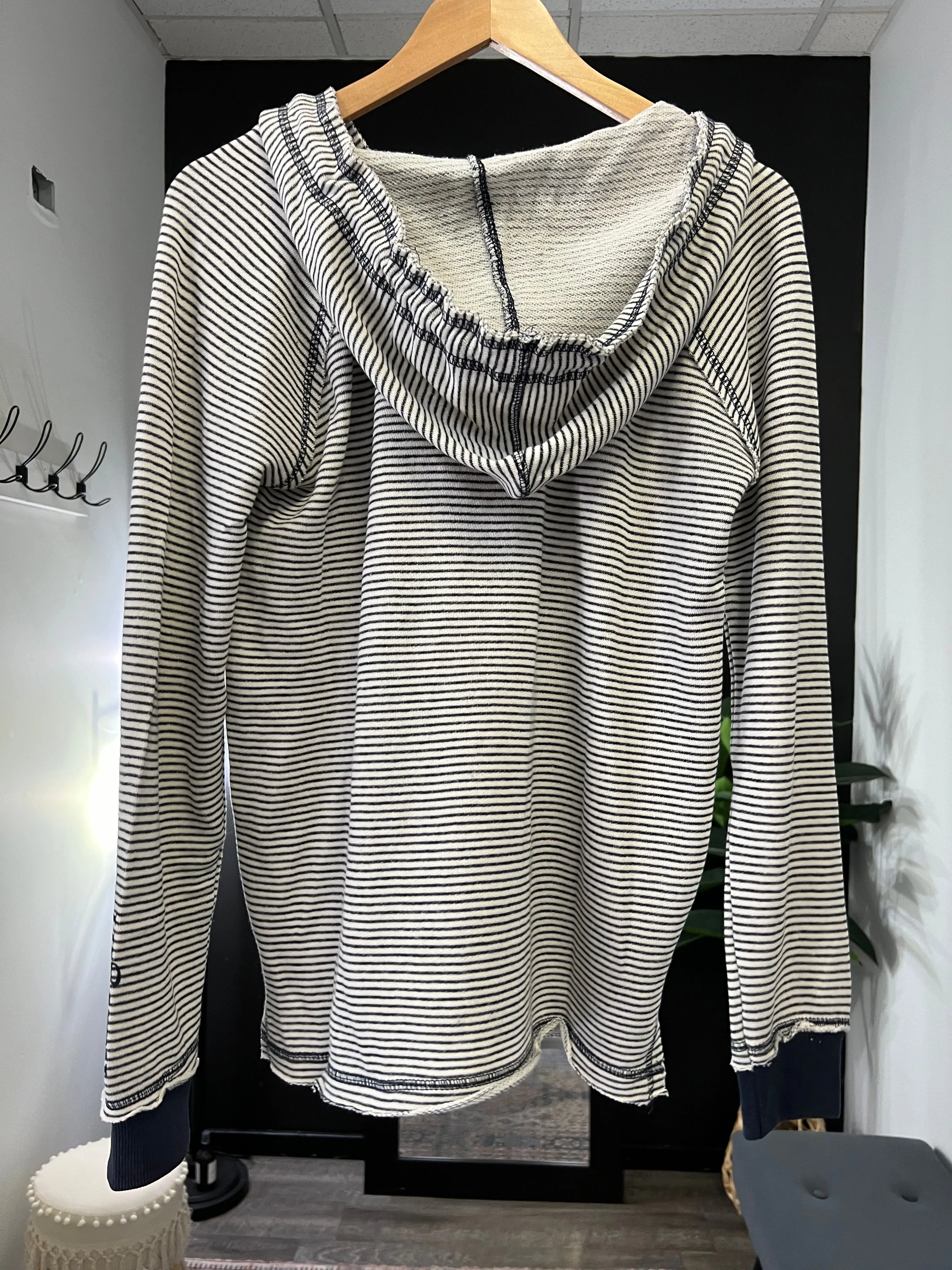 Lakegirl Lake Paddles Stripe Weekender Hoodie