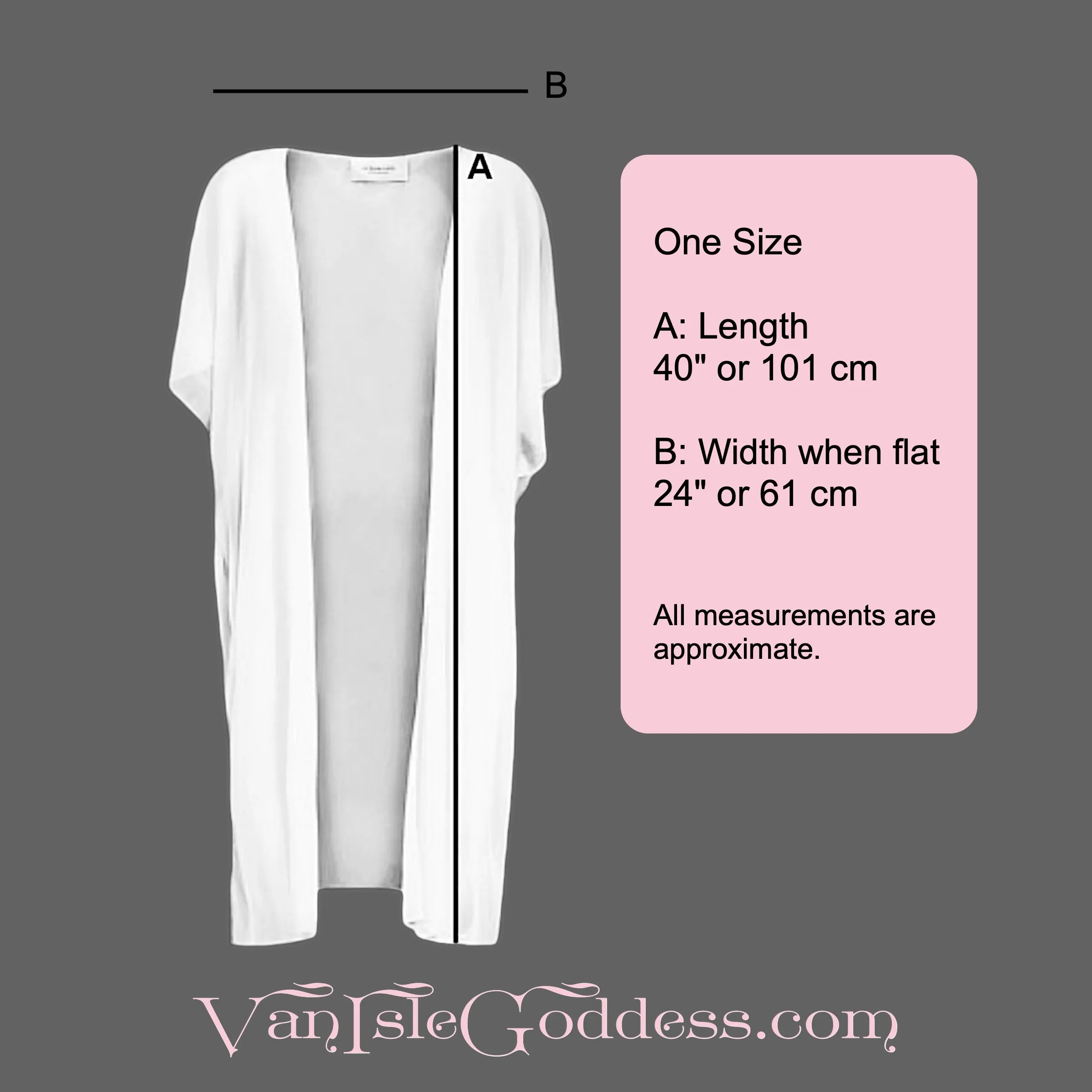 Long Beach Tofino Short Sleeve Kimono Wrap