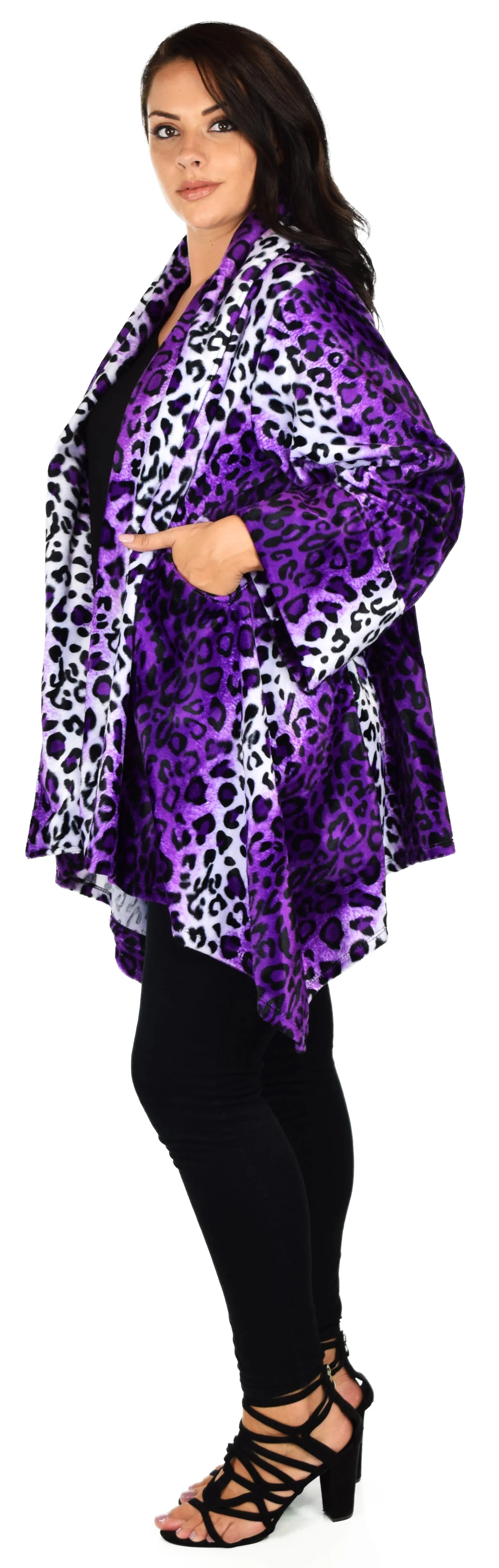 Made in USA, Ultimate Travelers Jacket, Plus Size Jacket, Velvet Duster, Winter jacket, Animal Print Jacket
