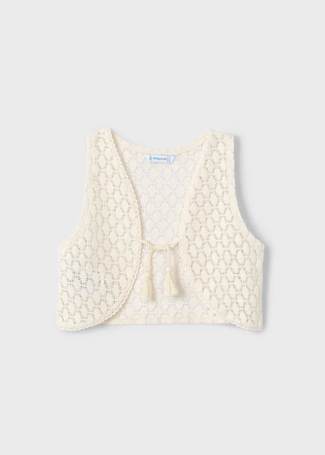 Maglietta Corta Gilet Bianco