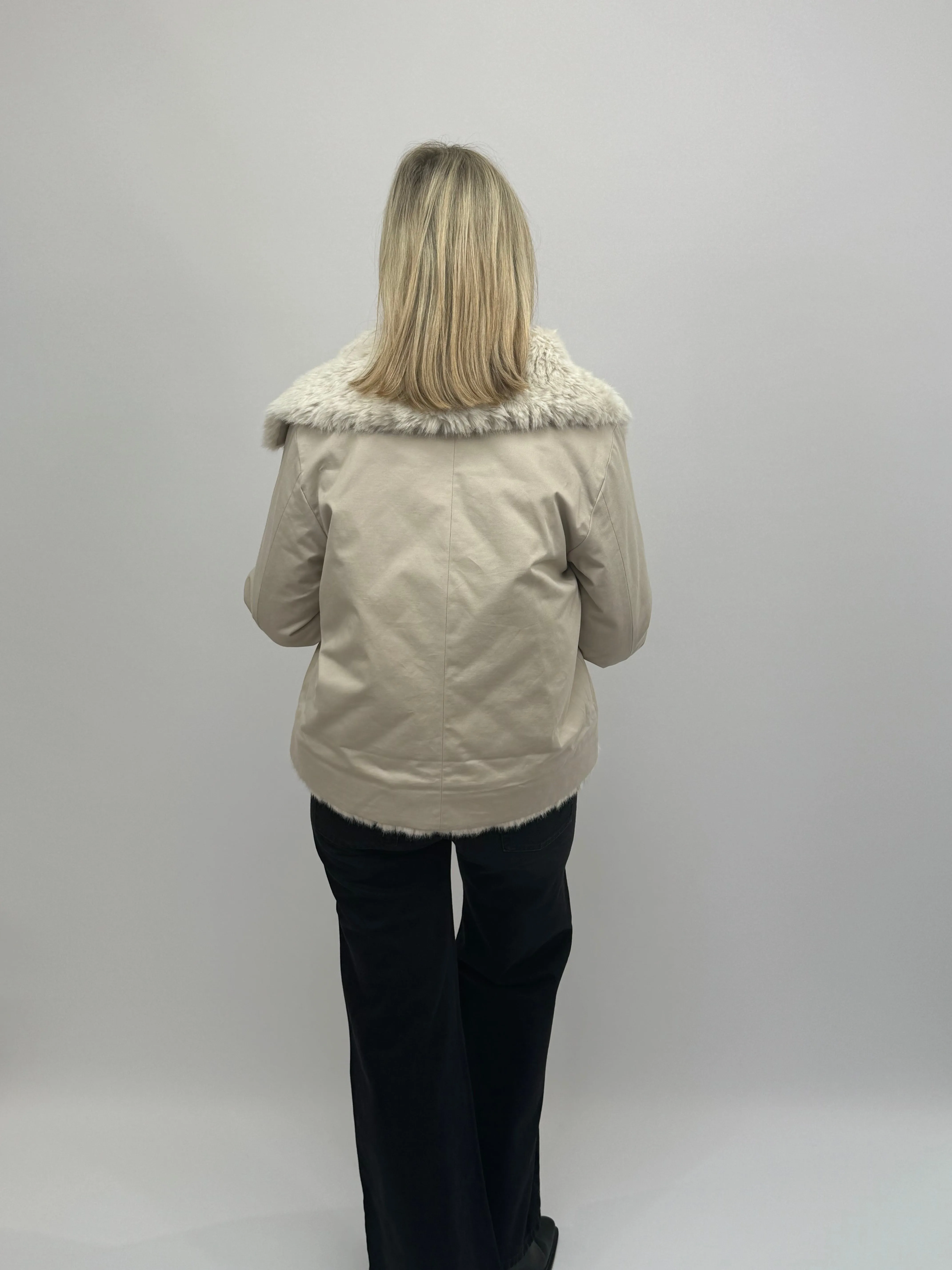 MARELLA Stone Fur Jacket