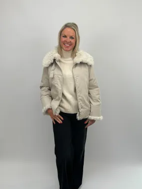 MARELLA Stone Fur Jacket