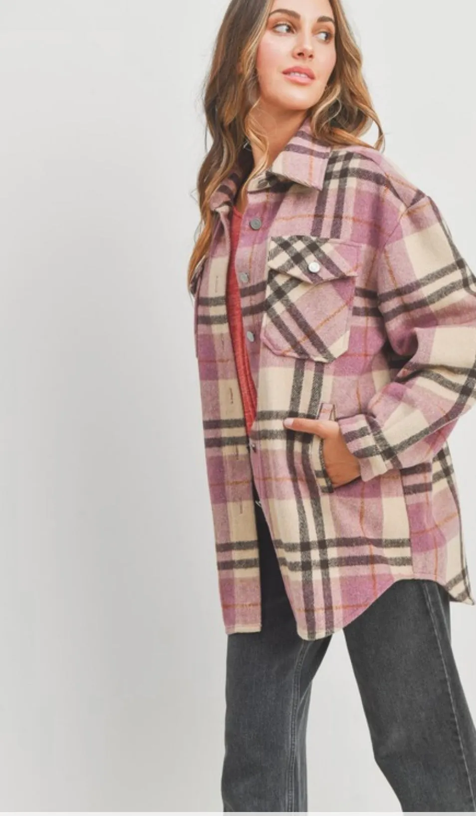 Mauve Shacket